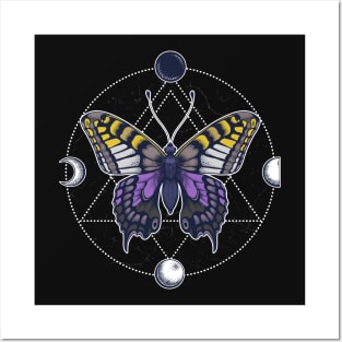 Nonbinary Butterfly Posters and Art